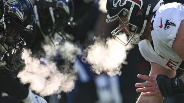 Drew Dalman Atlanta Falcons Baltimore Ravens